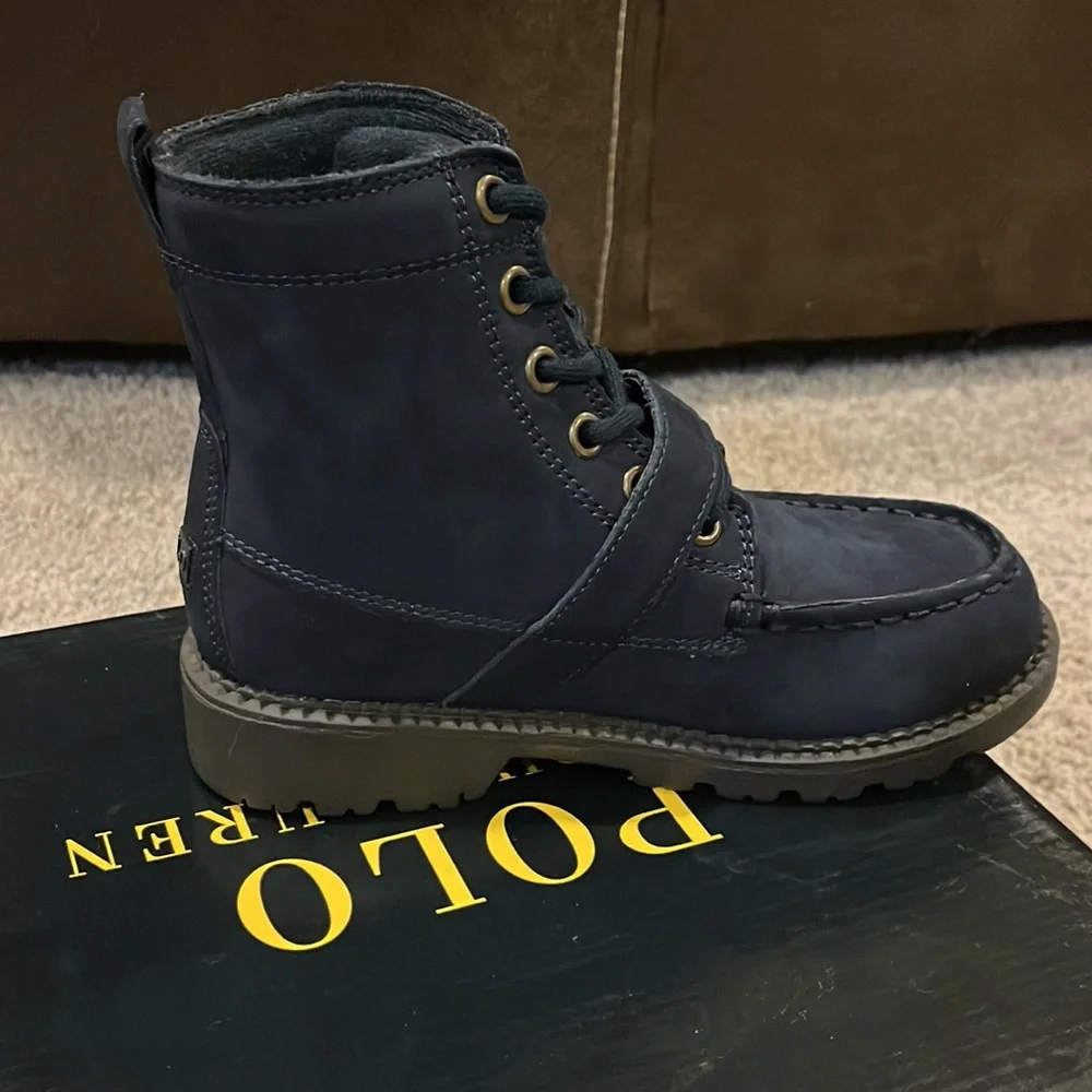 Polo Ralph Lauren Mallet Bear Ranger Hi blue new Boots Boys Girl Toddlers Size 5